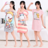 Sleeveless Nightgown Dress, Colourful Print Sleepwear