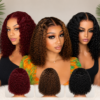 Deep Wave Lace Front Wig, Long Curly Human Hair