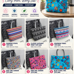 EasyMart Xpress Tote Collection – 6 Stylish Designs | Spacious Everyday Bags
