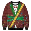 Christmas Sweater Sweatshirt with Holiday Lights Print